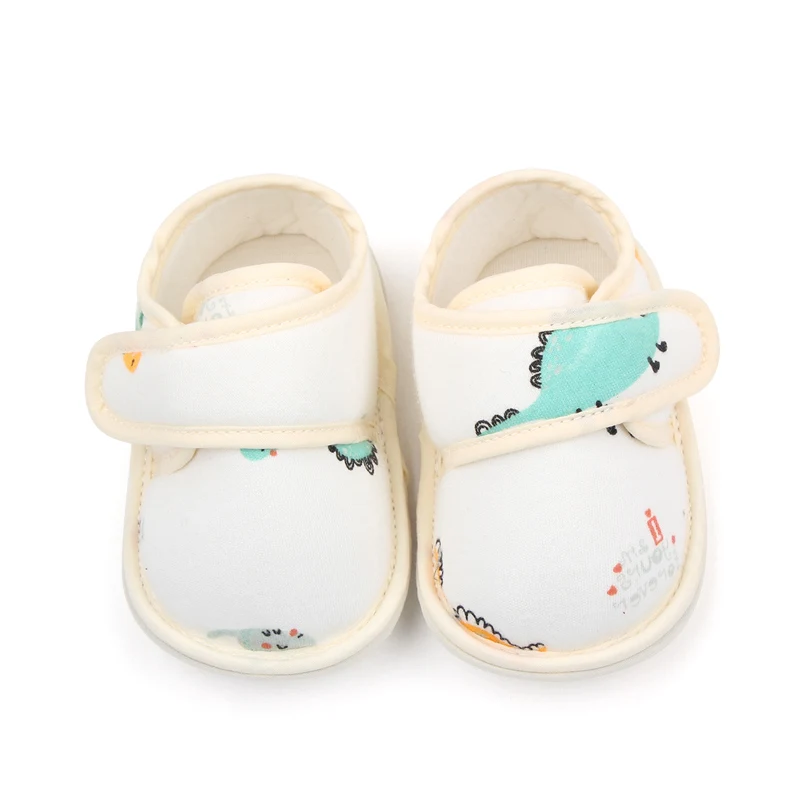 High Quality Soft Cotton Printing Newborn Baby Infant Shoes for Boys and Girls 2023 supplier