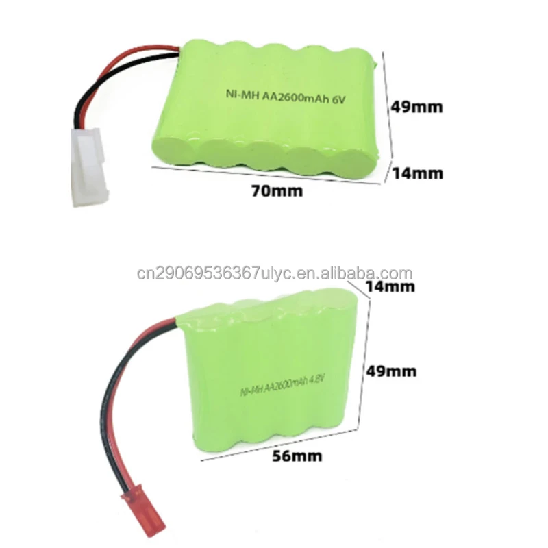 Custom Environmental Ni Mh Battery Pack 2 4v 3 6v Aa 4 8v 6v 7 2v 9 6v