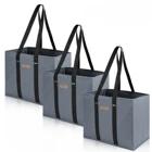 Durable Dropshipping Large Durable Washable Reusable Foldable Grocery Shopping Bag Carrier