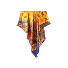 Silk Scarf Factory Customize Beautiful Pure Silk Foulard Scarf Silk