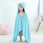 Terry Towel High Hope Wholesale 90*90cm Welcomed Animal Design 100% Bamboo Terry Baby Hooded Bath Towel