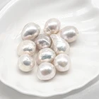 Pearl Irregular 12-18mm Freshwater Cultured Naked Pearl Natural White Irregular Baroque Pearl