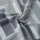 Dark Color Fabric China Factory Making 400gsm Dark Color Double Jacquard Knitting Polyester Mattress Fabric
