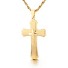 Gold Pendant Luxury Stainless Steel Jewelry Gold Color Casting Necklace Pendant Women Men