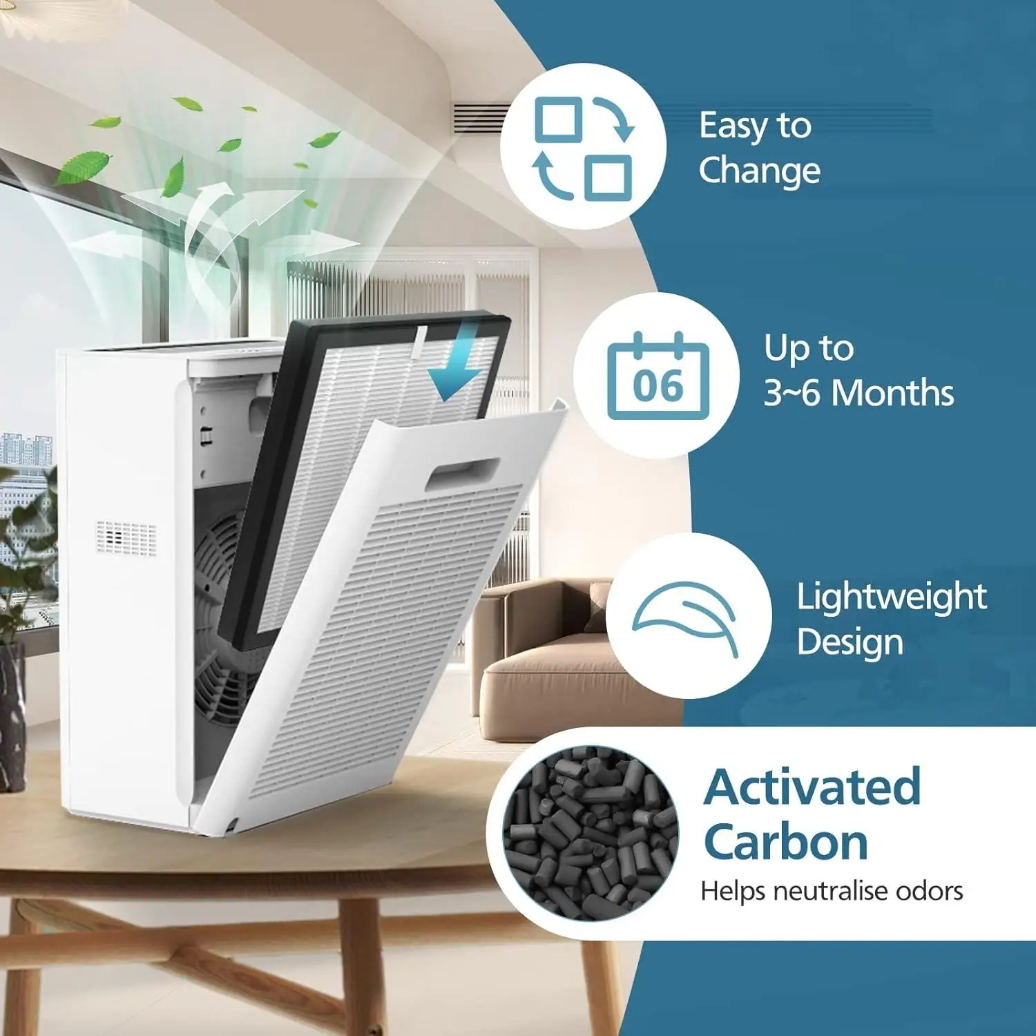 product customized pleated hepa activated carbon filter air purifier high efficiency hepa filter air conditioner car vacuum cleaner-6