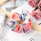 Ring Hair Ties Hot Sale 2020 Cheap Diamond Velvet Tie Dye Rainbow Accessories Hair Ring