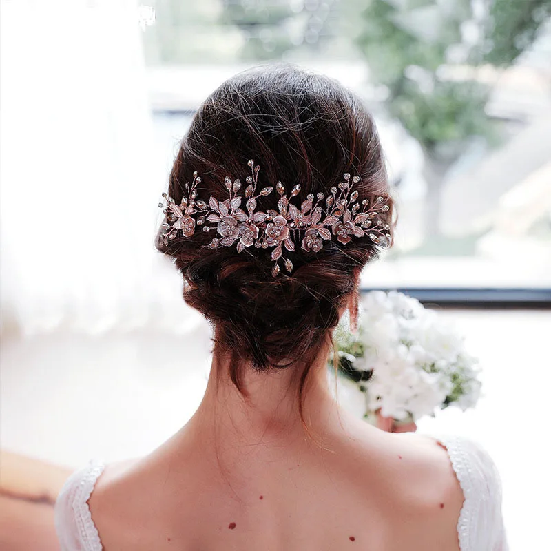 Exquisite Floral Bridal Hair Accessories Bride Wedding Pearl Hair Pins  Bridal Crystal Hair Clip Combs For Women And Girls - Buy Bridal Women Hair  Clip Accessories,Bridal Hair Clips,Silver Hair Clip Wedding Bridal
