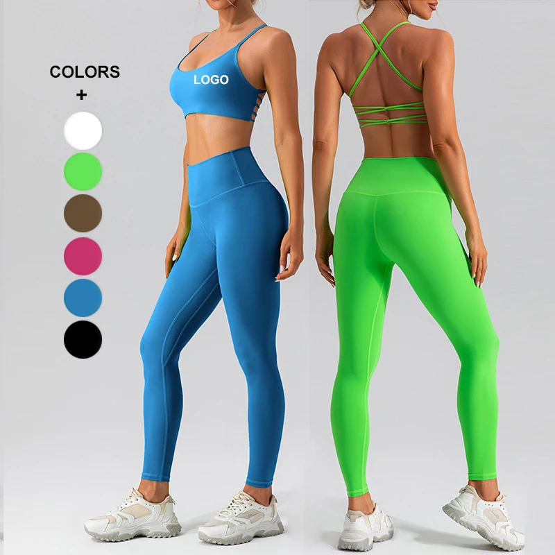 Sexy Seamless Athletic Apparel Gym Wear for Women 2 Piece Comfy Yoga Sport  Suits Racer Back Crop Top High Waisted Scrunched Butt Legging Fitness  Clothes - China Yoga Outfit and Athletic Apparel