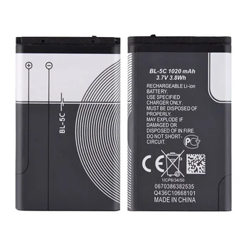 Factory Wholesale Replacement Phone Battery 1020mah lithium ion batteries for Nokia BL-5C