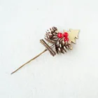 Flower Wholesale Artifical Red Berries Pinecorn And Woody Flower Picks For Christmas Decoration