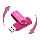 Pen Drive Swivel Pen Drive USB Bellek 2.0 3.0 Custom Logo Usb Stick 16GB 32Gb 64 GB Memoriasd Usb Memory Flash Drive