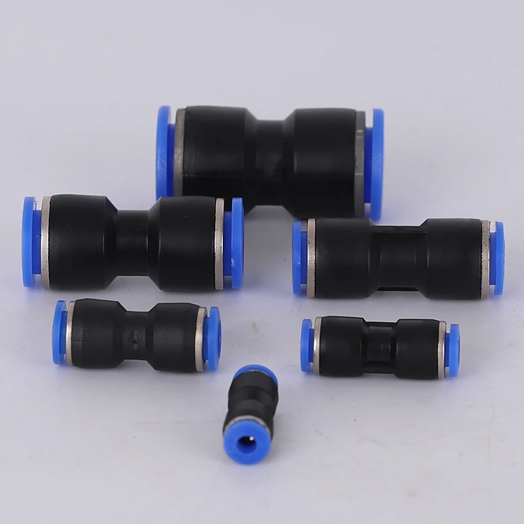 M4 M6 M8 M10 M12 Pu Types Of Push In Straight Connector Plastic One