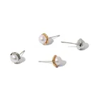 Earring Gold Plated Brass Delicate Design Earring Jewelry Nature Pearl Gold Plated Brass Stud Earring Findings Gifts