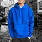 Hoodies High Quality Cotton Blend Solid Color Unbranded Pulover Customized Oversize Hoodies