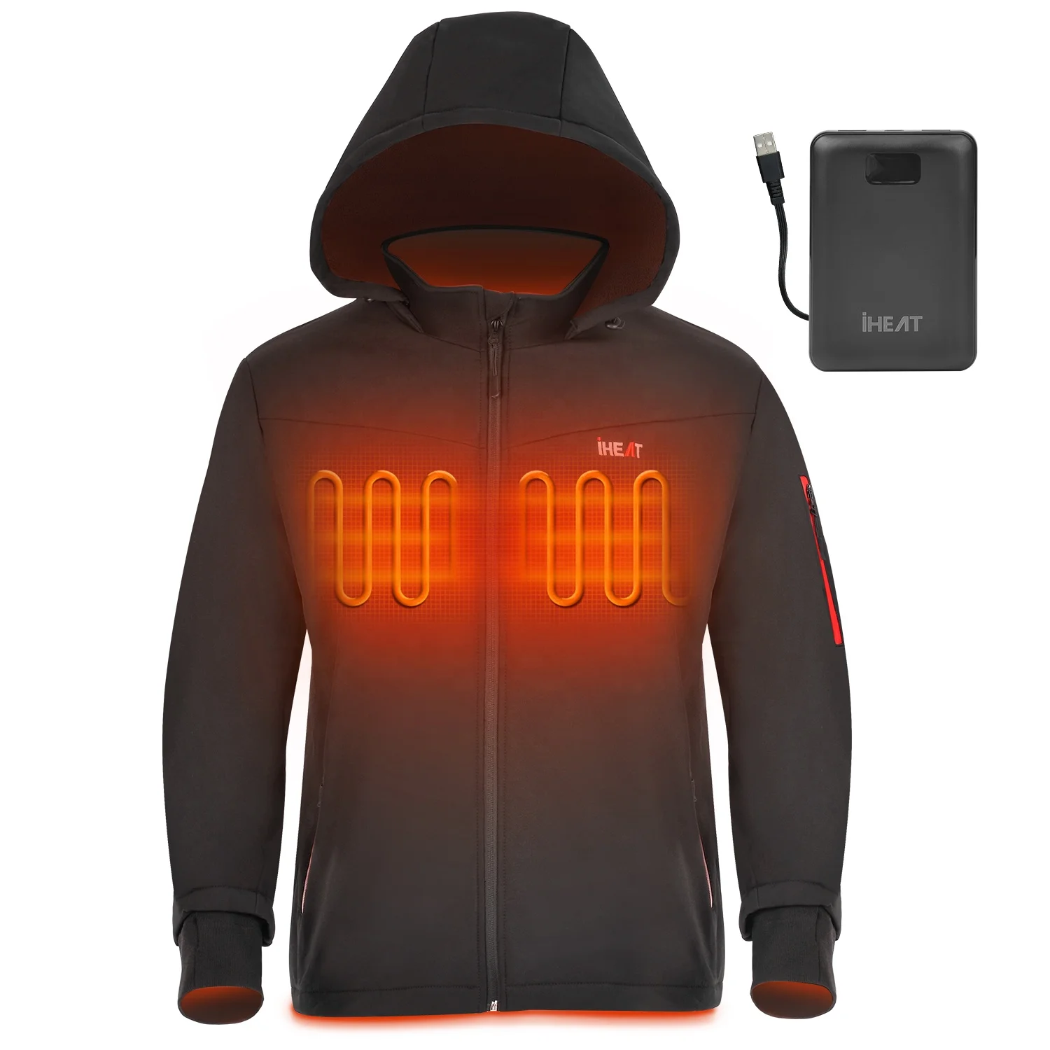 Fashion Mens Heated Waterproof Jacket 