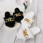 Women Fur Furfur Slippers Fur 2021 New Arrivals Luxurious Fashion Furry Designer Women Fur Slipper