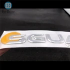Silver Stickers Car Chrome Custom Logo Die Cut Silver Chrome Stickers For Cars