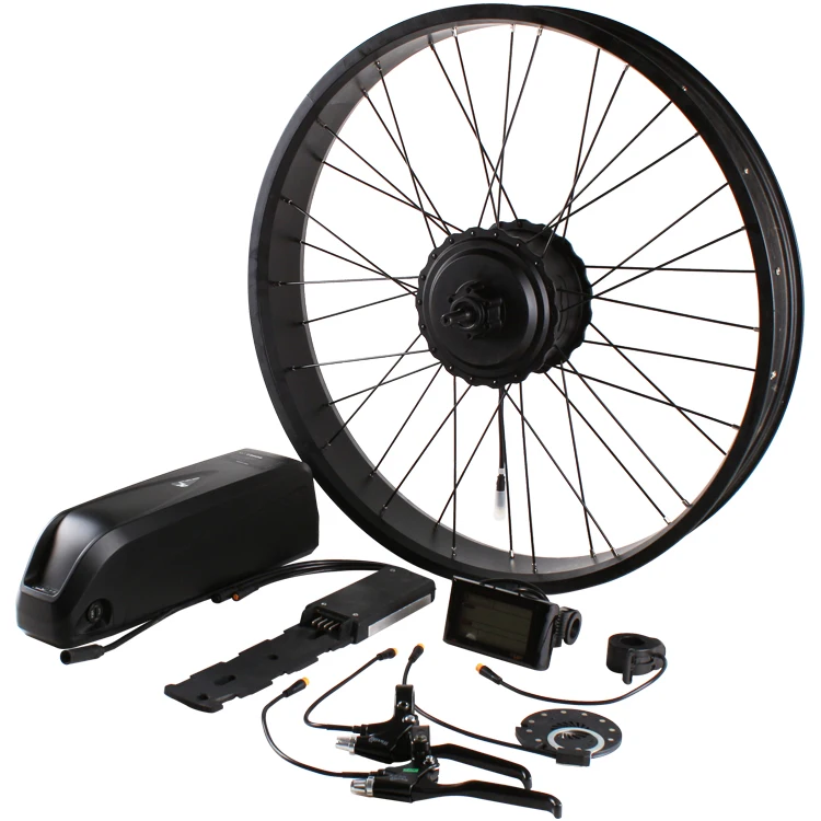 AW Kit de conversión de bicicleta eléctrica 48V 1000W 26 Kit de conversión  de bicicleta eléctrica