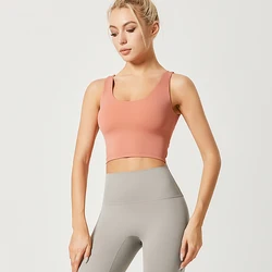 Popular Skinny-Friendly High Elastic Comfortable Fabric Girls Running Sport Bra Top Fitness Gym Wear For Women