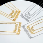 Gold Plated White Diamond Stainless Steel Zodiac Necklace