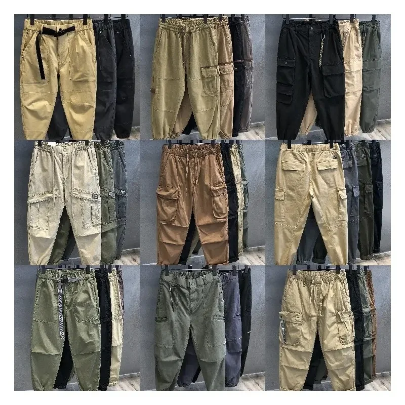 Factory hot selling fashion 2024 sweatpants men's spring large size loose casual sports men's straight training pants