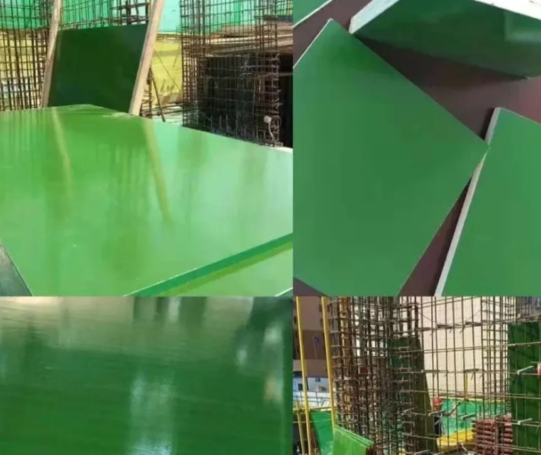 Hysen 18mm Återvunnen grön plastformplywood för byggfabrik
