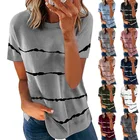 Tie Dye Wholesale OEM Blank T-shirt Custom Logo Design Clothing Tie Dye T Shirt Women