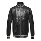 Leather Jacket High Quality Cool Faux Leather Quilt Custom Biker Mens Pu Leather Jacket