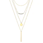 Jewelry Wholesale High Quality Friendship Necklace Good Luck Pendant Long Link Chain Statement Jewelry