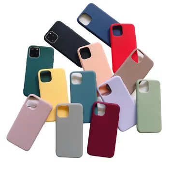 Matte Soft Tpu Silicone Shockproof Phone Coque Cover Pro Max For Iphone 11 12 13 Case