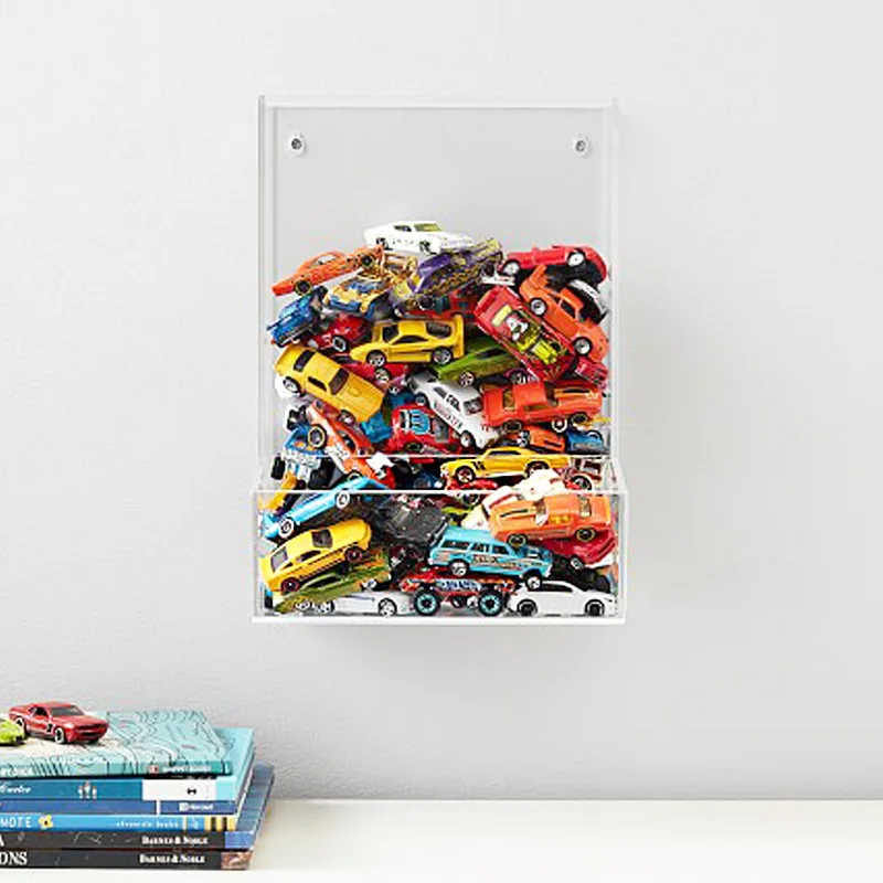 acrylic wall toy storage