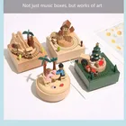 Train Music 2020 Manufacturers Direct Customized Wooden Cartoon Christmas Train Music Box Christmas Holiday Gifts