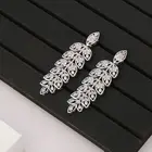 Piercing Copper Zircon Ear Bone Nails Zircon Screw Stud Earrings Women's Earrings Piercing Jewelry