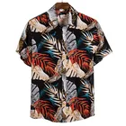 Short Sleeve Shirts Short Wholesale Mens Custom Printing 100% Cotton Polyester Short Sleeve Beach Summer Hawaiian Shirts