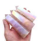 Point Point High Quality Electroplate Natural Stone Tower Angel Aura Rose Quartz Crystal Point