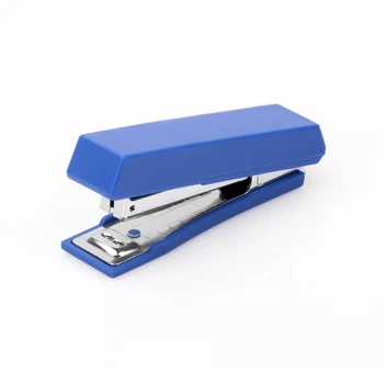 Mini size No.10 office plastic stapler 12 pages capacity portable paper binding machine with staple remover