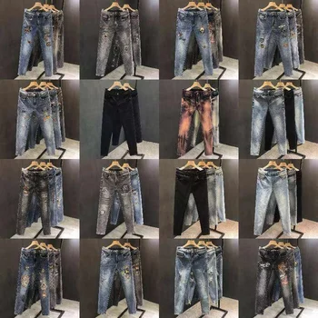 Supplier wholesale high quality new tapered jeans men's skinny custom jeans men's ripped jeans