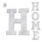 Surface Stripe Surface Carved Wooden Table Letters HOME