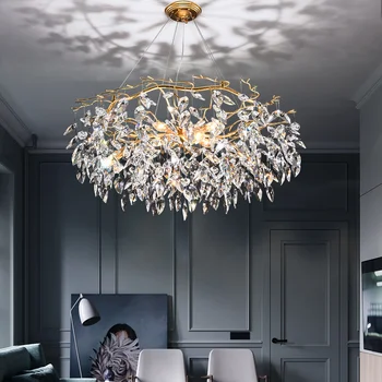 OEM/ODM Luxury Modern Crystal Chandeliers for Hotel Lighting Contemporary Pendant Ceiling Lamp for dinning Light Fixture