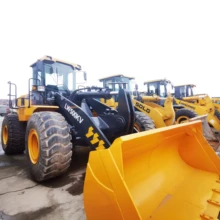 High Quality Used LW500KV 5ton Front Wheel Loader 162kw Weichai Engine Cheap Sale Farm Used Backhoe Loader Excavator 5 ton Rated