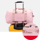 Travel Waterproof Custom Logo Pink Weekender Bag Sports Gym Women Over Night Travel Bag Duffel Large Capacity Travel Bag