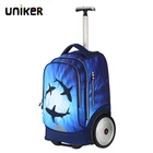Bag School Kids UNIKER Fabric Trolley Bag Girls School Trolley Bag Children Kids Trolley Bag
