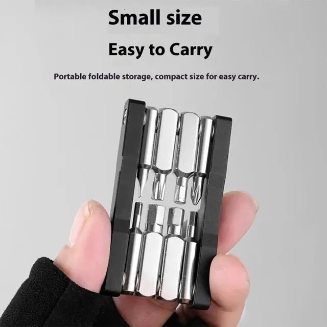 Compact Alloy Steel Repair Tool Set-Portable Multi-Tool Bicycle Mini Repair Tools