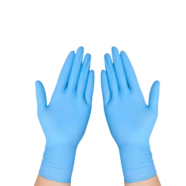 No silicone oil 4 Mil 9 inch 230cm Nitrile Gloves Powder Free Cleaning Service Salon Cleanroom Household Working Glove