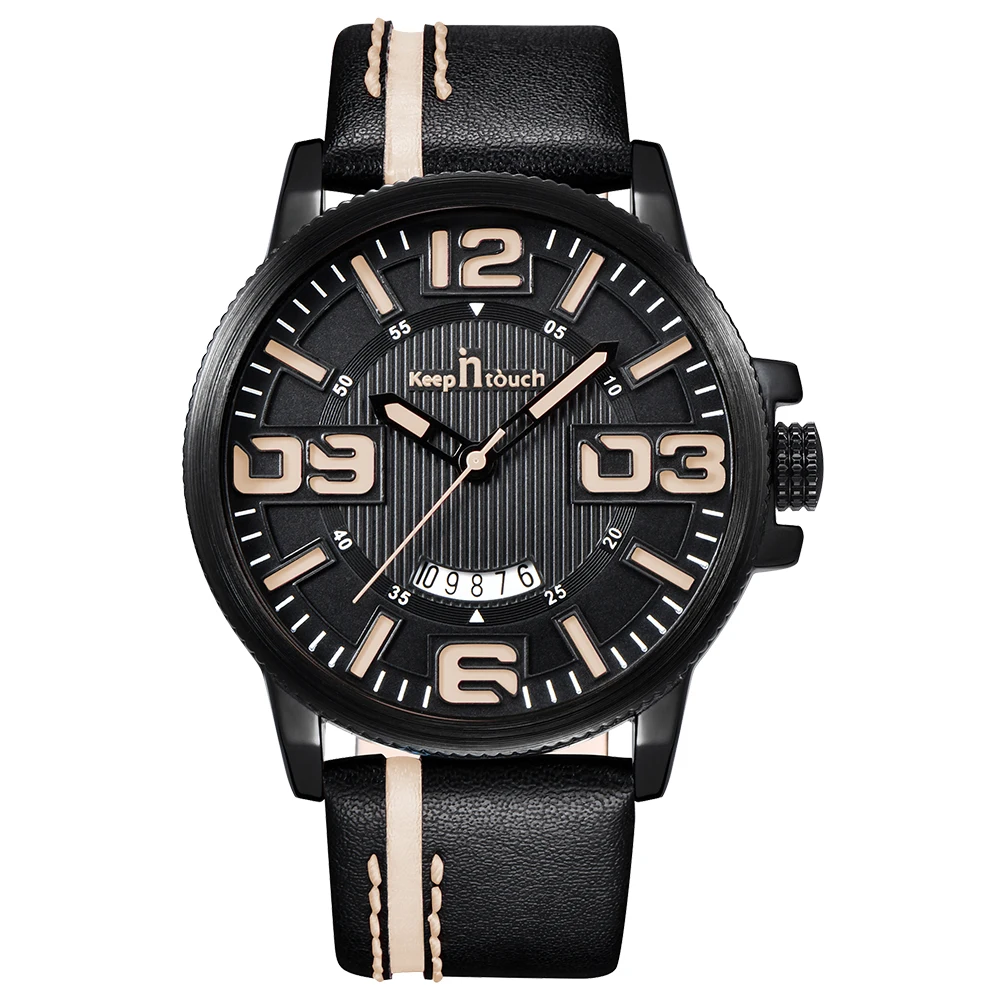 uniquely designed large dial man watch fashion sport quartz