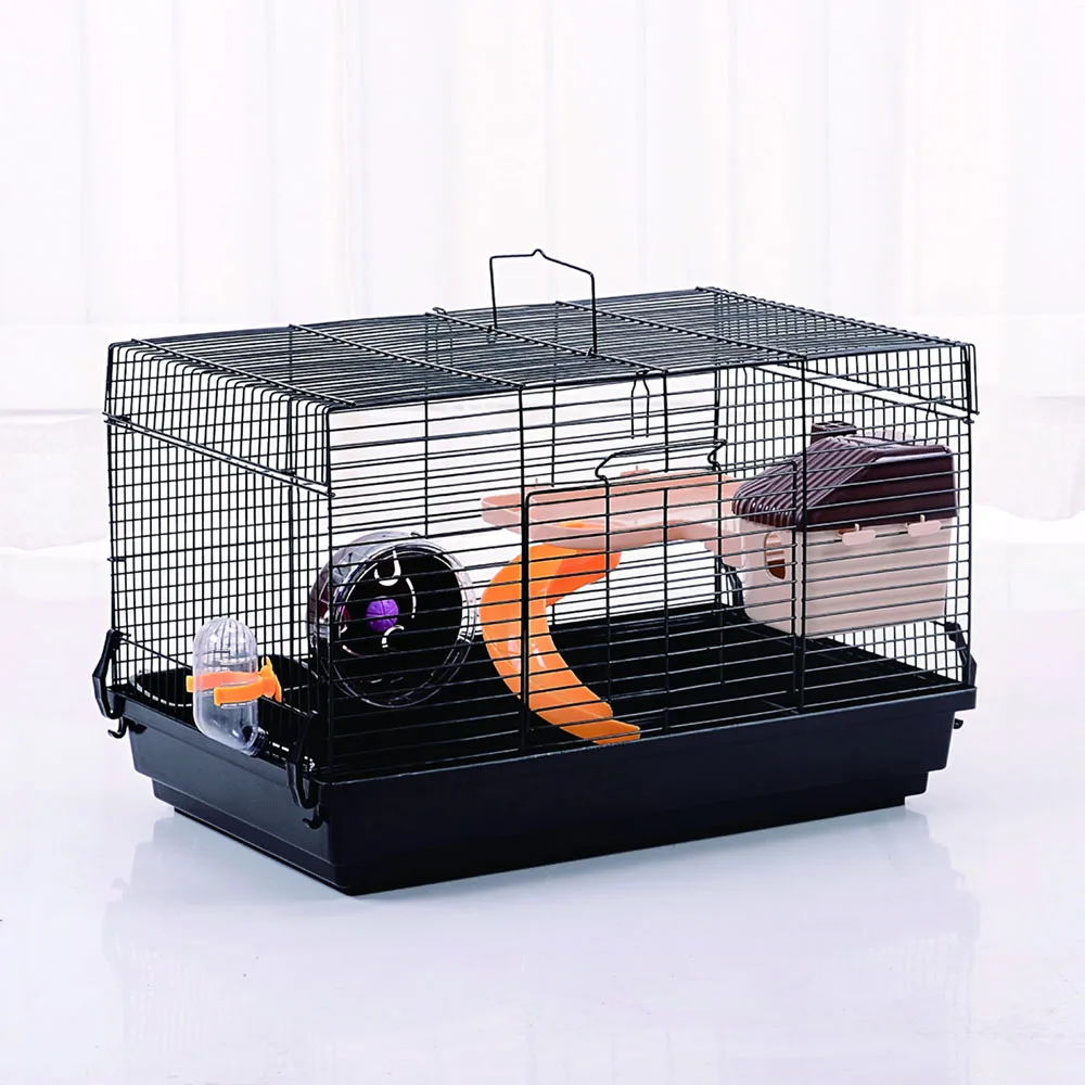 Steel Hamster cage in black colour