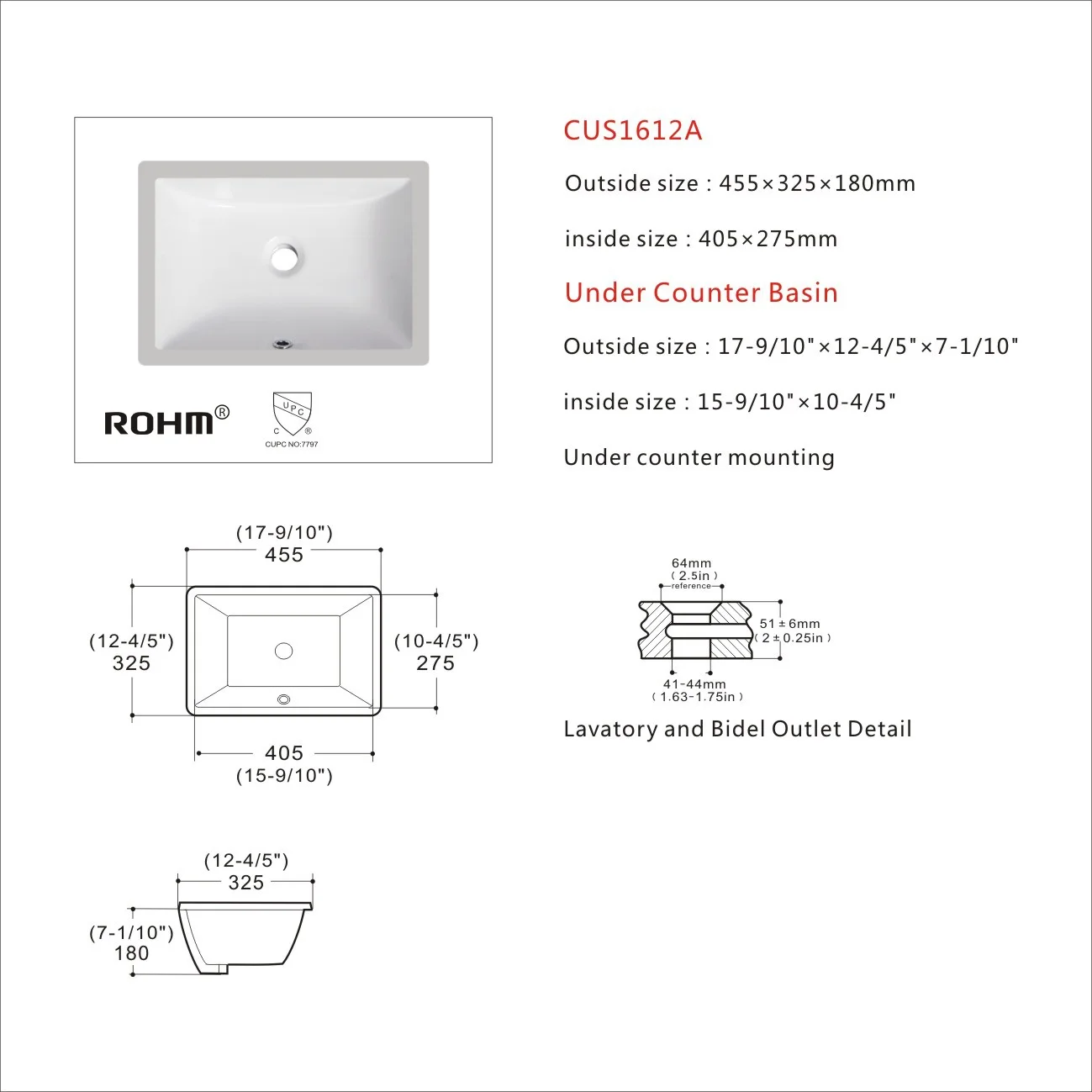 CUS1612A Vitreous China Ceramic Wash Basin Bathroom Modern Under Counter Basin factory