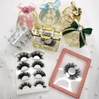 Eyelash Eyelashes High Quality Custom Eyelash Packaging 3d Mink Eyelashes Wholesale Dramatic 3D 25mm Mink Eyelashes Vendor