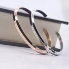 Jewelry Stainless Steel Wholesale Custom Jewelry Stainless Steel Cuff Bangles Engraved Bracelets For Woman