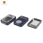 Tin Box Small Metal Rectangular Tin Box With PET Window